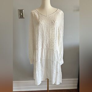 All Saints Abelie embroidered tunic